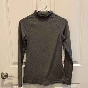 Gray Long Sleeve Athletic Top